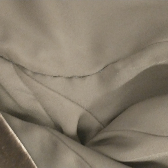 Brown Velvet Blazer Soft Silk Blend Jacket Tailored Feminine Style Gathered - Picture 13 of 13